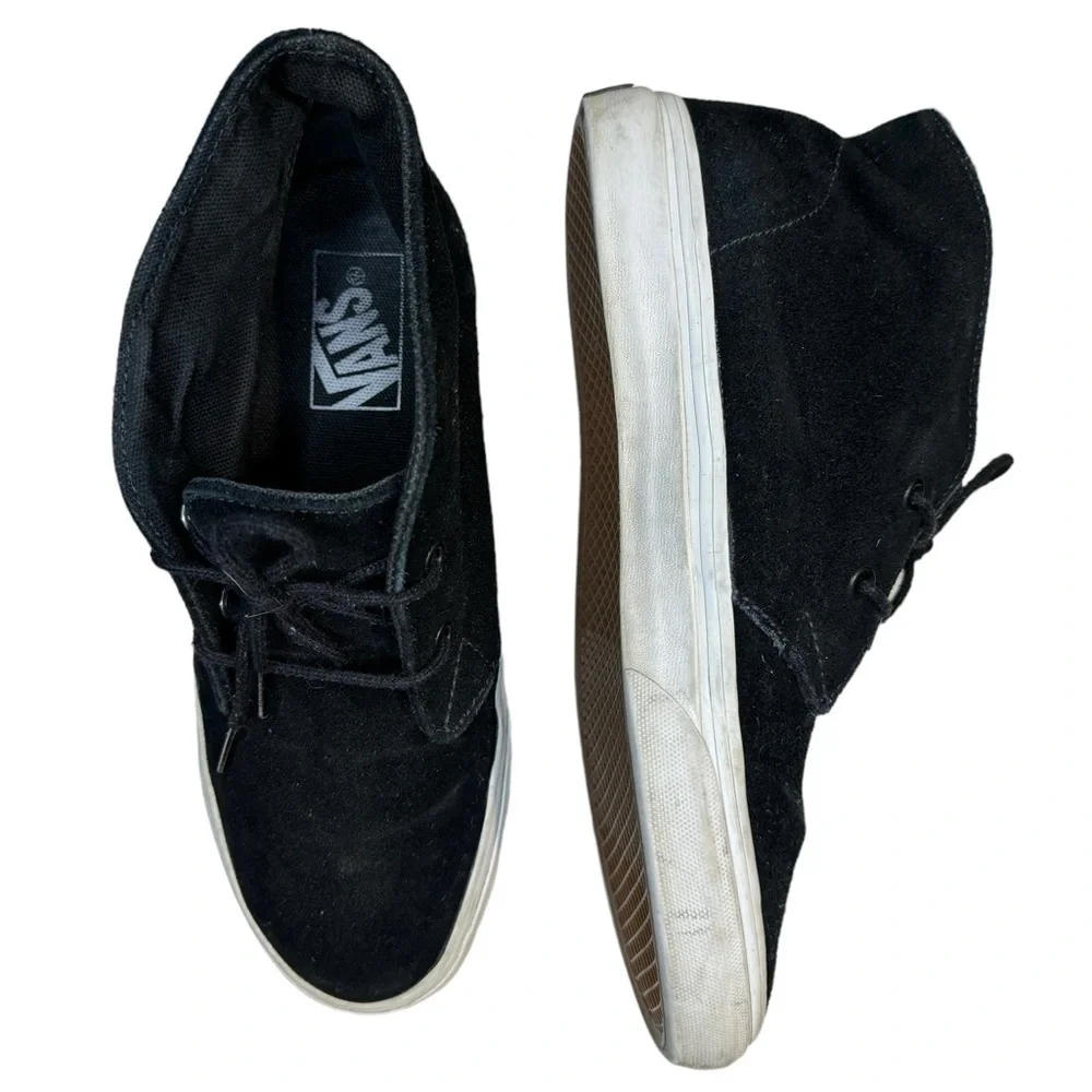 🔥PRICE DROP🔥 Vans Chukka Slim Black Suede Boots